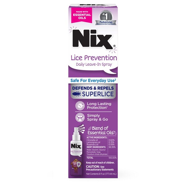 Nix Lice Prevention Daily Leave-In Spray, 6 OZ