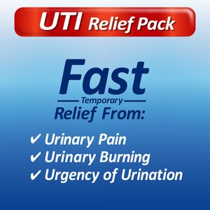 URISTAT UTI Relief Pak, Test For Infection + Pain Relief, 1 Strip, 12 CT