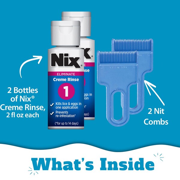 Nix Permethrin Lice Treatment Family Pack, 2 OZ EA