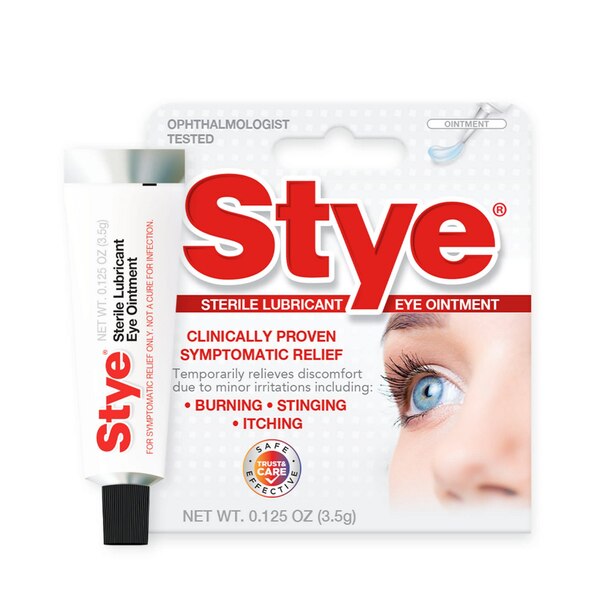Stye Sterile Lubricant Eye Ointment, Ophthalmologist Tested, 0.125 FL OZ