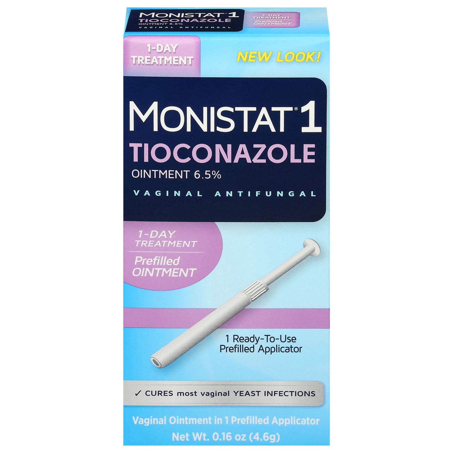 MONISTAT - Tratamiento para la vaginitis de 1 dosis, aplicador de pomada con tioconazol precargado