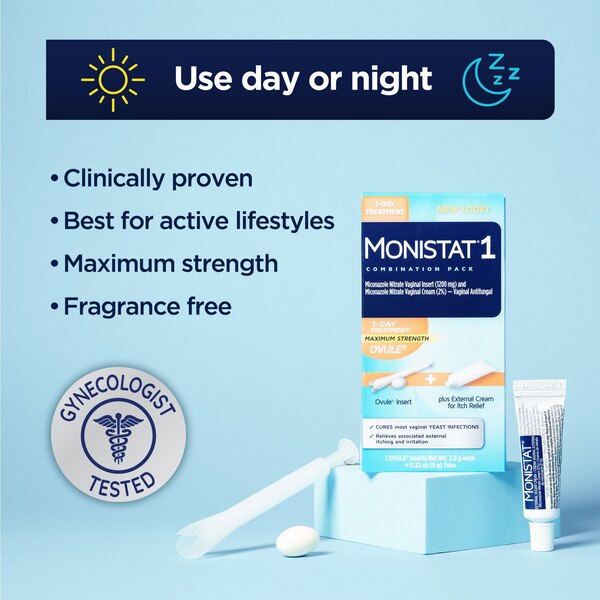 Monistat 1-Day Yeast Infection Ovule Insert Treatment