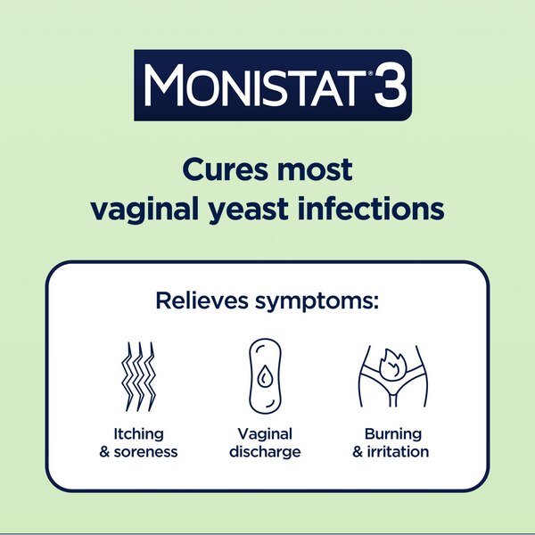 MONISTAT 3-Day Treatment Combination Pack Prefilled Cream