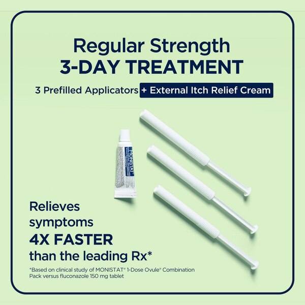 MONISTAT 3-Day Treatment Combination Pack Prefilled Cream