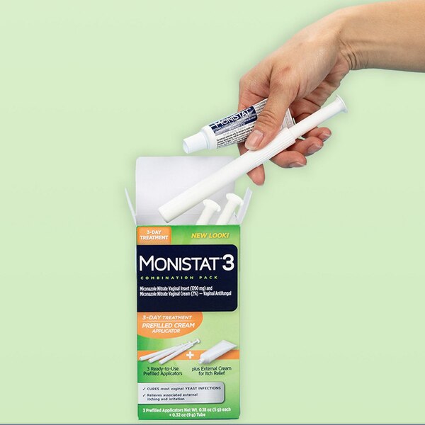 MONISTAT 3-Day Treatment Combination Pack Prefilled Cream