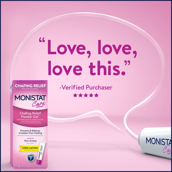 Monistat Care Chafing Relief Powder Gel, 1.5 OZ