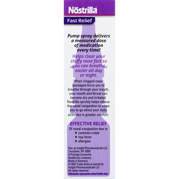 Nostrilla Nasal Decongestant, 0.50 OZ