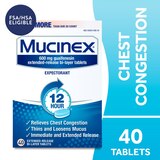 Mucinex 12HR Cough & Chest Congestion Expectorant Relief Tablets, thumbnail image