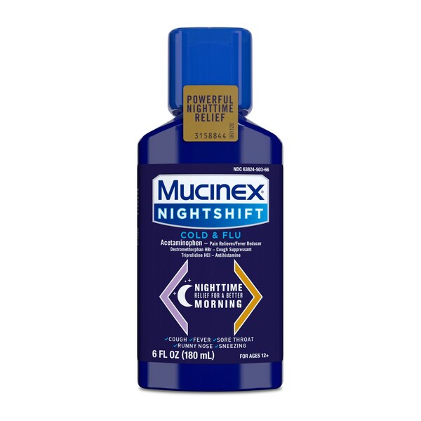 Mucinex Nightshift Cold & Flu Liquid
