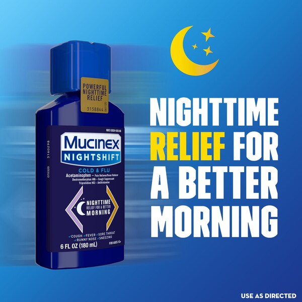 Mucinex Nightshift Cold & Flu Liquid