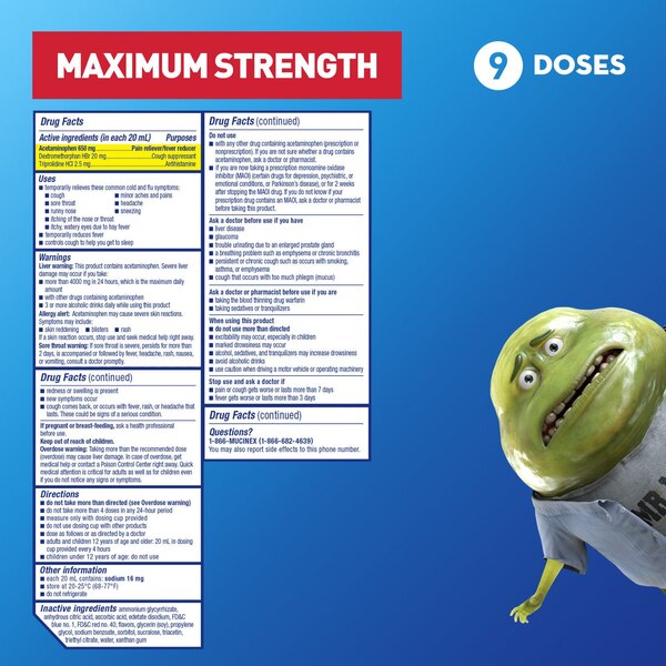 Mucinex Nightshift Cold & Flu Liquid
