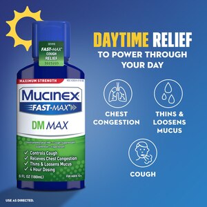Mucinex Fast-Max DM Max & Nightshift Cold and Flu Combo Pack, 2 6 OZ bottles
