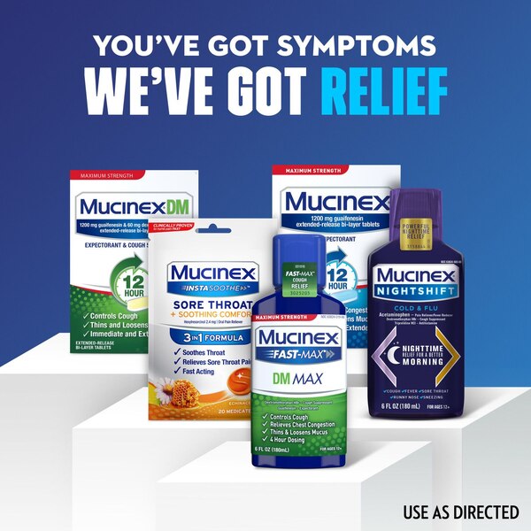Mucinex Fast-Max DM Max & Nightshift Cold and Flu Combo Pack, 2 6 OZ bottles