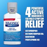 Mucinex Fast-Max Adult Cold Flu and Sore Throat Liquid, 6 OZ, thumbnail image 5 of 10