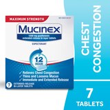 Mucinex Maximum Strength Chest Congestion Expectorant Tablets, thumbnail image