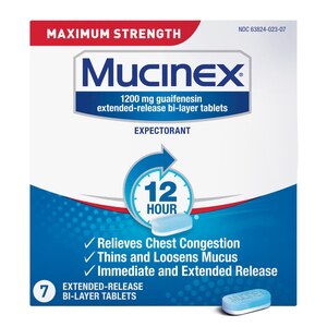 Mucinex Maximum Strength Chest Congestion Expectorant Tablets