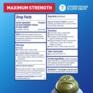 Mucinex Maximum Strength Chest Congestion Expectorant Tablets
