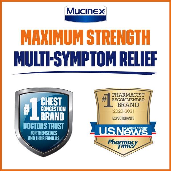 Mucinex D Maximum Strength Expectorant & Nasal Decongestant Tablets, 24 CT