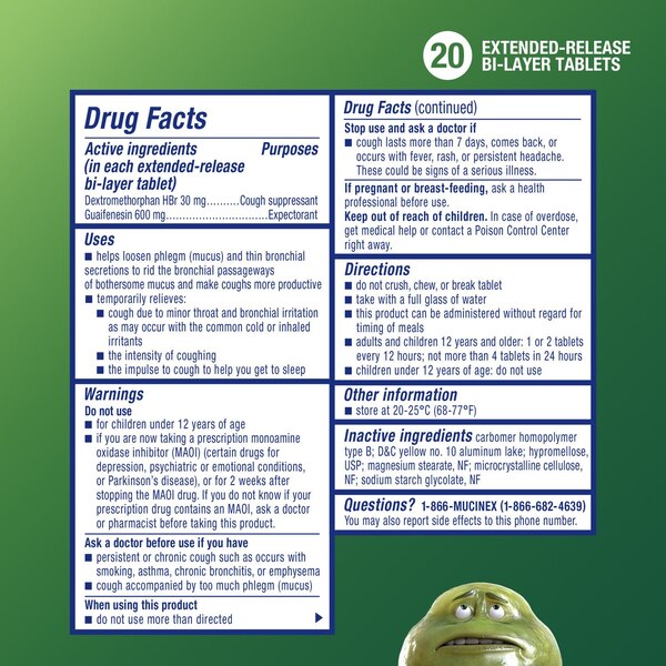 Mucinex DM 12HR Expectorant & Cough Suppressant