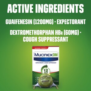 Mucinex DM Maximum Strength 12HR Expectorant and Cough Suppressant Tablets, 42 Count, 7 Count, 28 Count, 14 Count