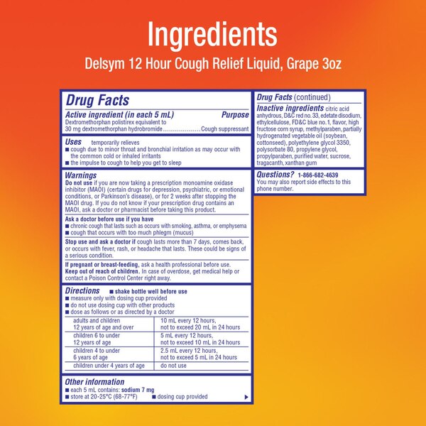 Delsym Cough Suppressant Liquid
