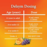 Delsym Adult Cough Suppressant Liquid, Grape Flavor, 5 OZ, thumbnail image