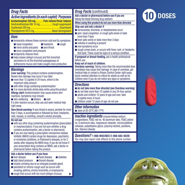 Mucinex Fast-Max Adult Severe Cold Liquid Caplets, 20 CT