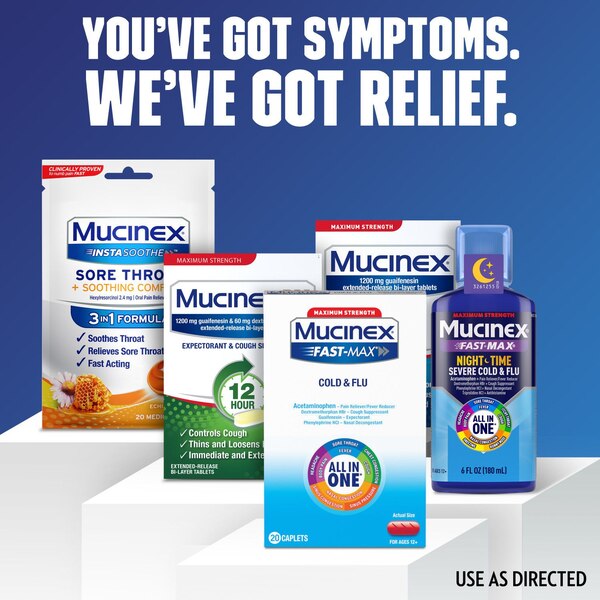 Mucinex Fast-Max Adult Severe Cold Liquid Caplets, 20 CT