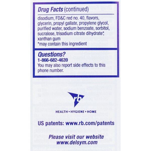 Delsym Adult Cough Plus Chest Congestion DM Liquid, Cherry Flavor, 6 OZ