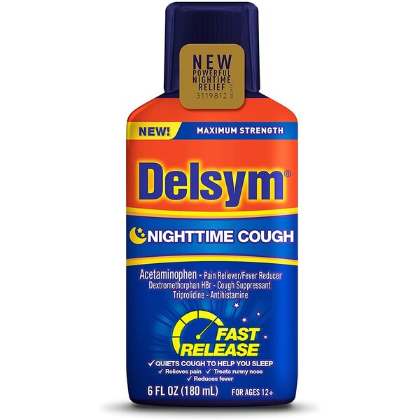 Delsym Fast Release Nighttime Cough Liquid, 6 OZ