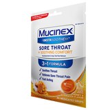 Mucinex InstaSoothe Sore Throat + Soothing Comfort Medicated Lozenges, Honey & Echinacea, 40 CT, thumbnail image