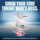Mucinex InstaSoothe Alcohol Free Sore Throat + Pain Relief, Cherry, 4 OZ, thumbnail image