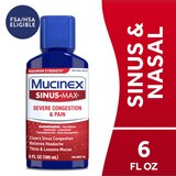 Mucinex Sinus-Max Maximum Strength Severe Congestion & Pain Relief Liquid, 6 OZ, thumbnail image