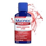Mucinex Sinus-Max Maximum Strength Severe Congestion & Pain Relief Liquid, 6 OZ, thumbnail image