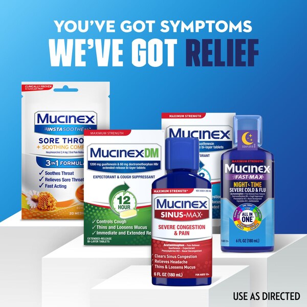 Mucinex Sinus-Max Maximum Strength Severe Congestion & Pain Relief Liquid, 6 OZ