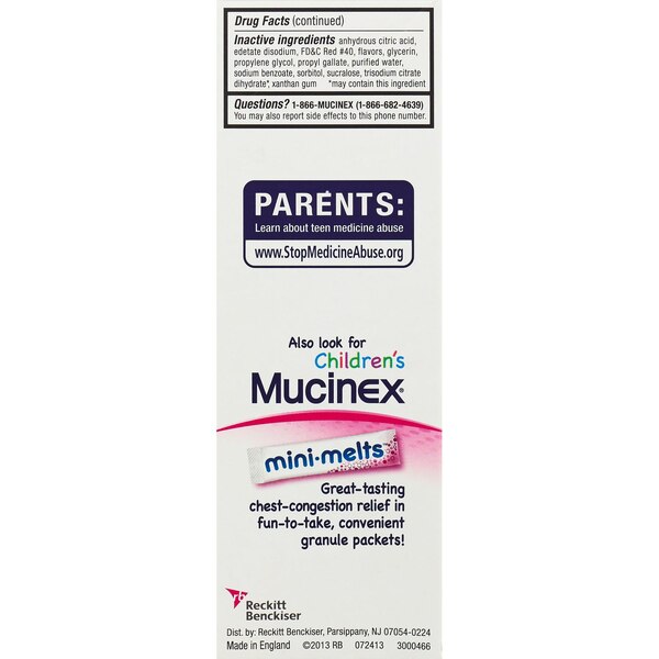 Mucinex Children's Expectorant Liquid Cherry, 4 OZ