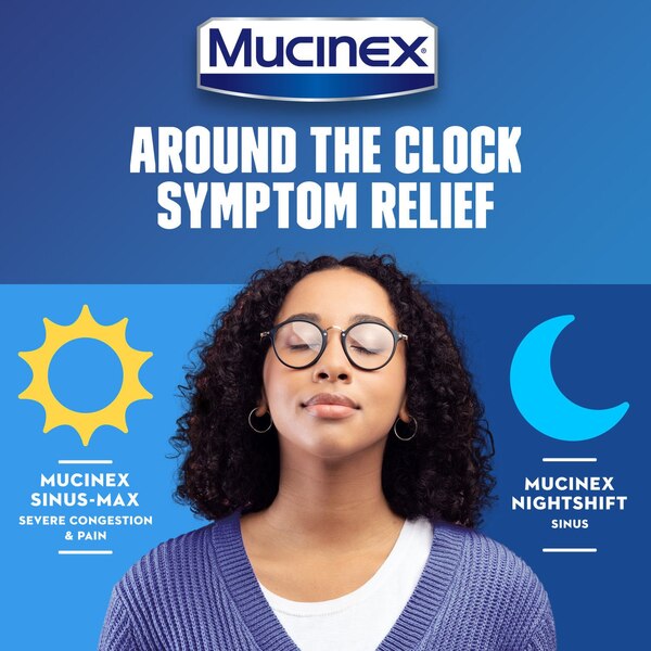 Mucinex Sinus-Max Severe Congestion and Pain & Nightshift Sinus Combo Pack, 2 6 OZ bottles