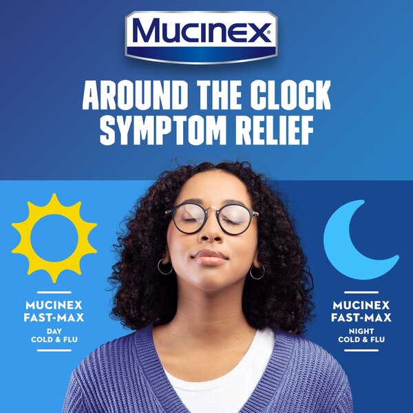 Mucinex Fast-Max  Liquid Gels - Day Severe Cold & Night Cold & Flu 24/24 CT.