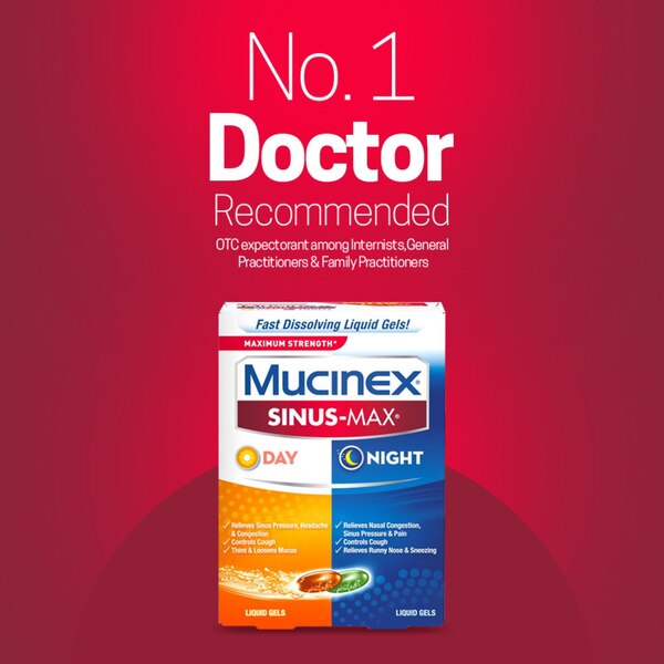 Mucinex Sinus-Max Day and Night Liquid Gels, 24 CT