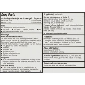Cepacol Extra Strength Sore Throat Relief Lozenges, 16 CT, Cherry, Honey Lemon