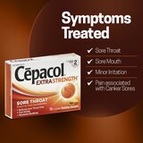 Cepacol Extra Strength Sore Throat Relief Lozenges, 16 CT, thumbnail image