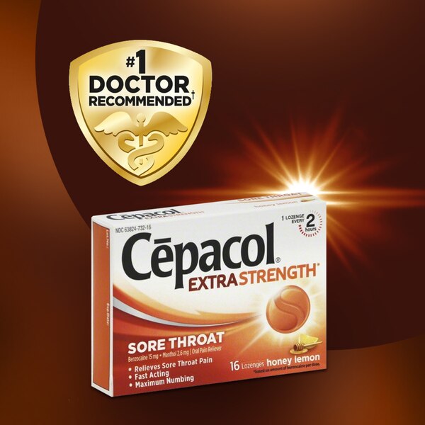 Cepacol Extra Strength Sore Throat Relief Lozenges, 16 CT
