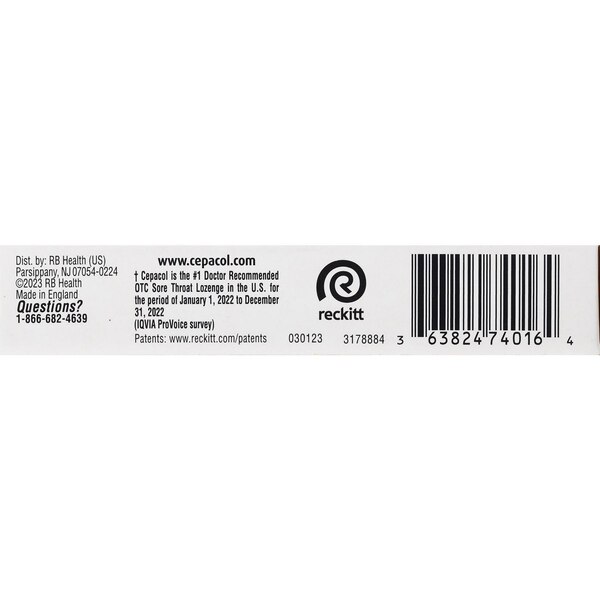 Cepacol Extra Strength Sore Throat & Cough Lozenges, Mixed Berry, 16 CT