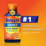 Delsym Cough + Sore Throat Relief, Honey, 6 OZ, thumbnail image
