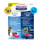 Mucinex Children's Multi-Symptom Day & Night Cold Relief Liquid, 2 x 4 OZ (Packaging May Vary), thumbnail image