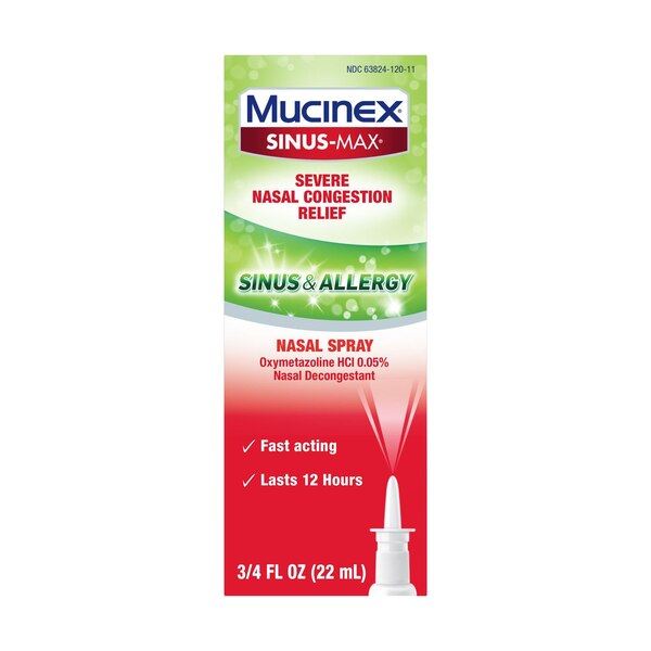 Mucinex Sinus-Max Sinus & Allergy Nasal Spray, 0.75 OZ