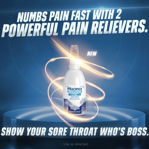 Mucinex InstaSoothe Sore Throat Spray, 3.8 OZ