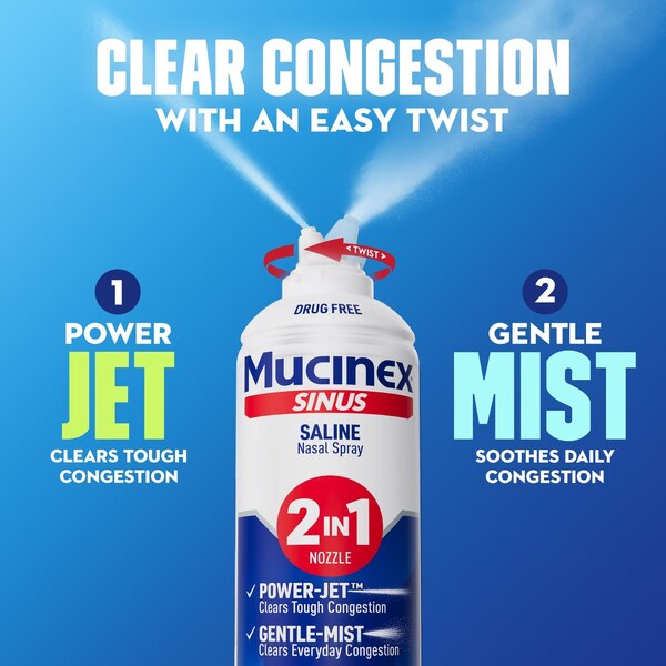 Mucinex Sinus-Max Saline Nasal Spray, 4.5 OZ