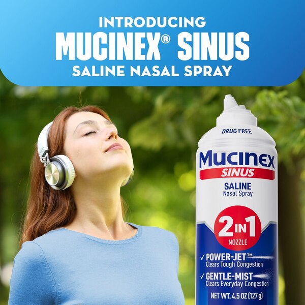 Mucinex Sinus-Max Saline Nasal Spray, 4.5 OZ