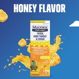 Mucinex Children's Fever, Sore Throat & Cough Honey Liquid, thumbnail image